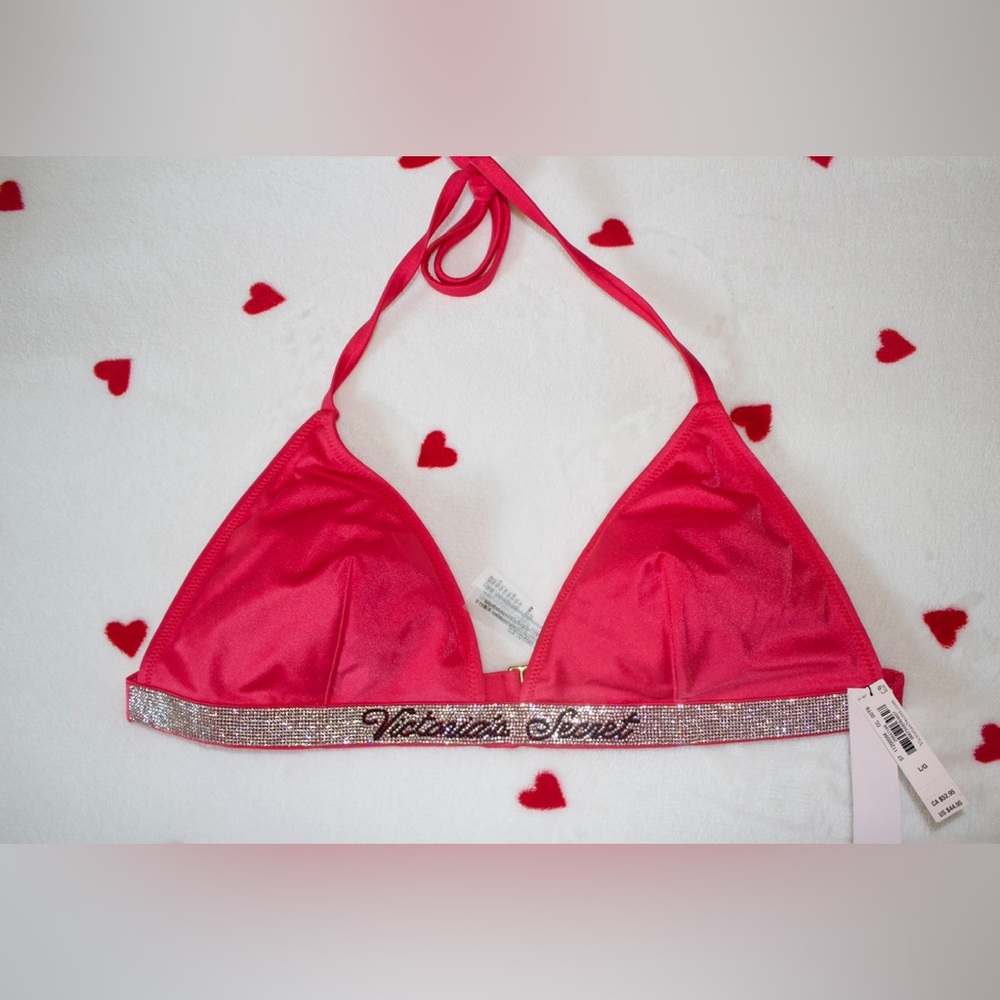 NWT - Victoria’s Secret Shine Strap Triangle Bikini Top